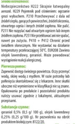 Bros Zielona moc biobójczy spray na krety i nornice na składnikach naturalnych 400ml 