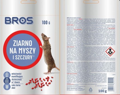 Bros trutka ziarno na myszy i szczury w saszetce 100g