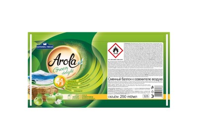 Arola General Fresh Freshmatic Zielona Rozkosz zapas do samouwalniającego odświeżacza powietrza 250ml