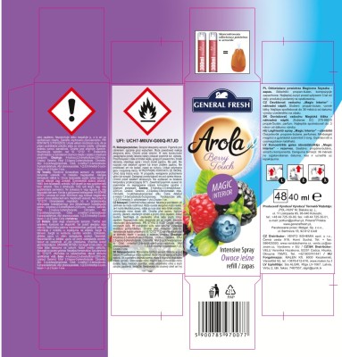 Arola General Fresh Magiczna Szyszka Owoce Leśne zapas do odświeżacza powietrza 40ml 