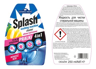 Splash General Fresh Cytryna płyn do czyszczenia pralki 250ml