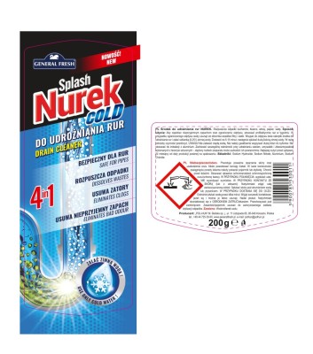 Nurek General Fresh do zalania zimną wodą środek do udrażniania rur 200g