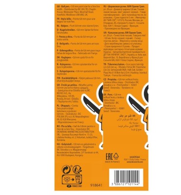 Bic Orange Original czarny długopis pudełko 20 sztuk 