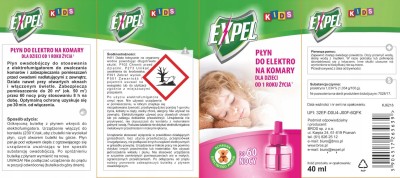 Expel kids płyn do urządzenia elektronicznego na komary 60 nocy